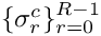 $\{\sigma^c_r\}_{r=0}^{R-1}$