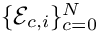 $\{\mathcal{E}_{c,i}\}_{c=0}^{N}$