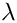 $ \lambda
  $