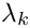 $\lambda_k$