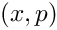 $(x,p)$