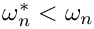 $\omega^\ast_n < \omega_n$