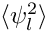 $\langle\psi_l^2\rangle$