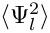 $\langle\Psi_l^2\rangle$