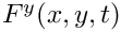 $F^y(x,y,t)$