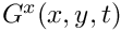 $G^x(x,y,t)$