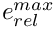$e_{rel}^{max}$