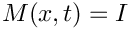 $M(x,t)=I$